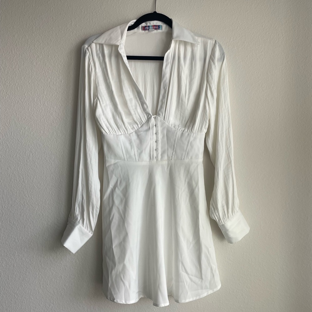 Urban Outfitters White Corset Dress